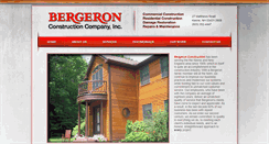 Desktop Screenshot of bergeronconstruction.com